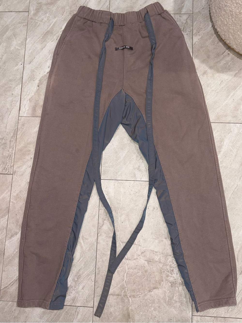 Fear of God Men's Pants with Dark Gray Panels